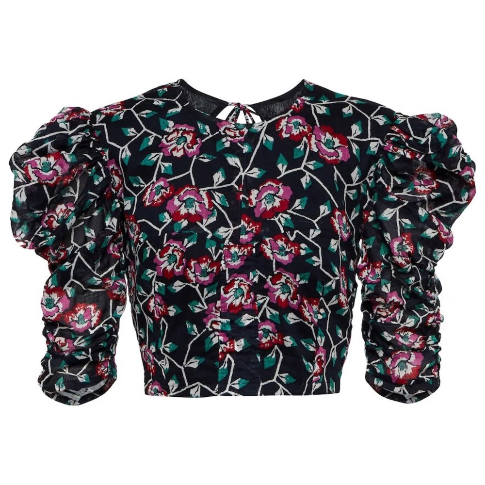 Isabel marant etoile Floral silva cotton crop top S
